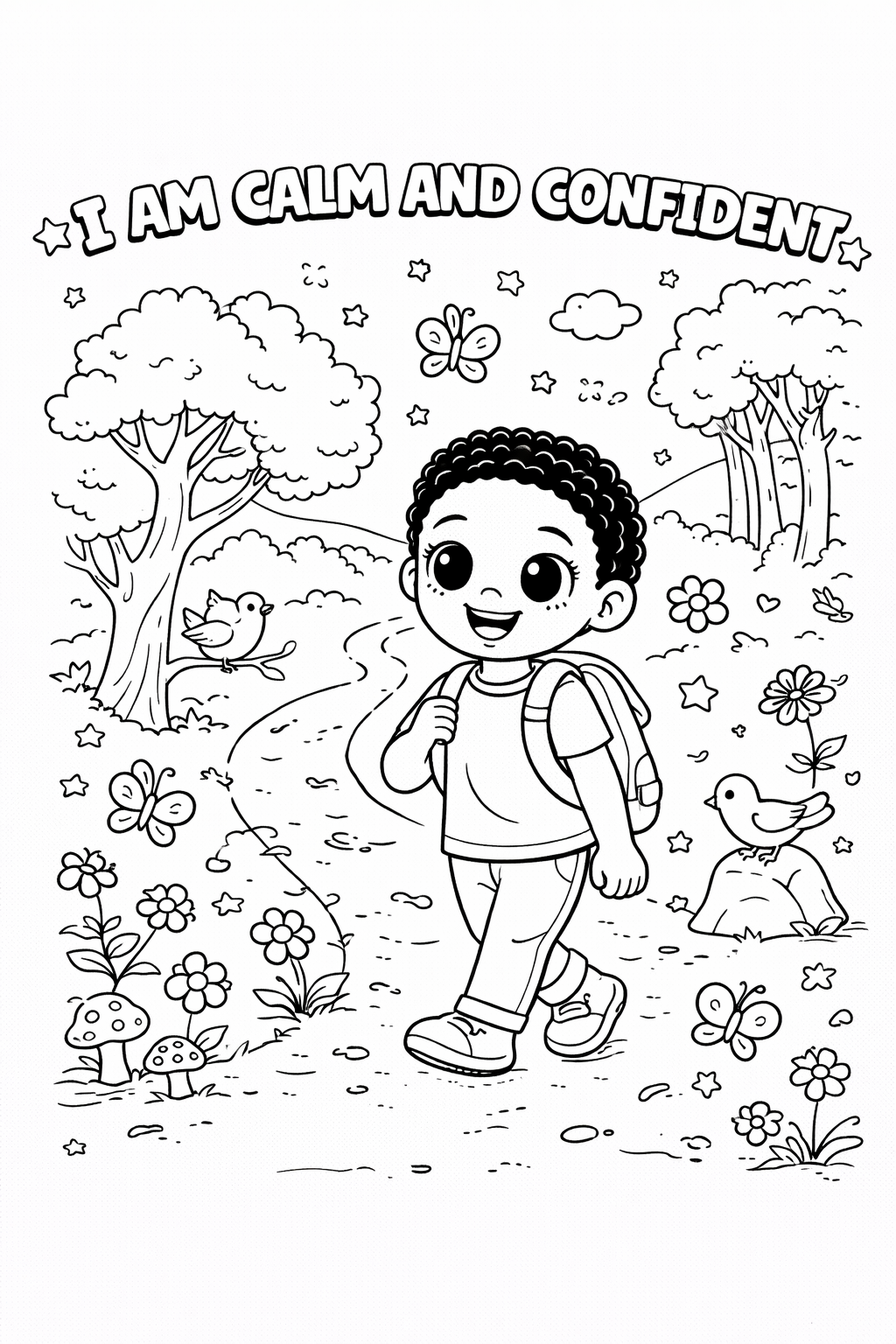 Little Leaders Coloring Book — Positive Affirmation & Black History Kids Activity Book