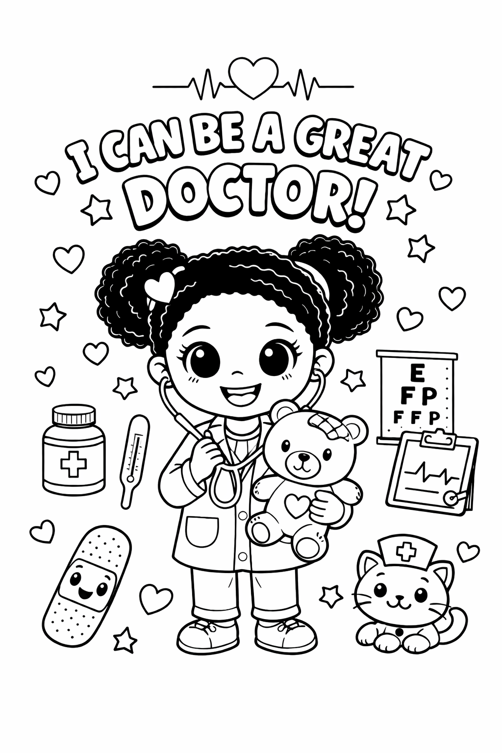 Little Leaders Coloring Book — Positive Affirmation & Black History Kids Activity Book