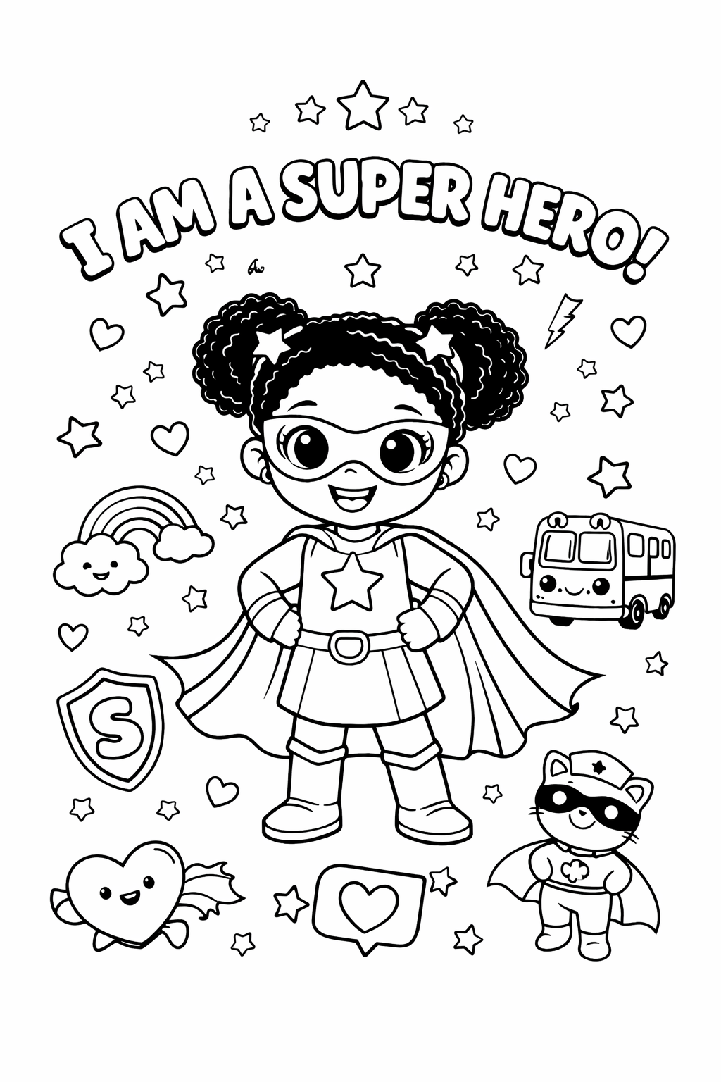 Little Leaders Coloring Book — Positive Affirmation & Black History Kids Activity Book