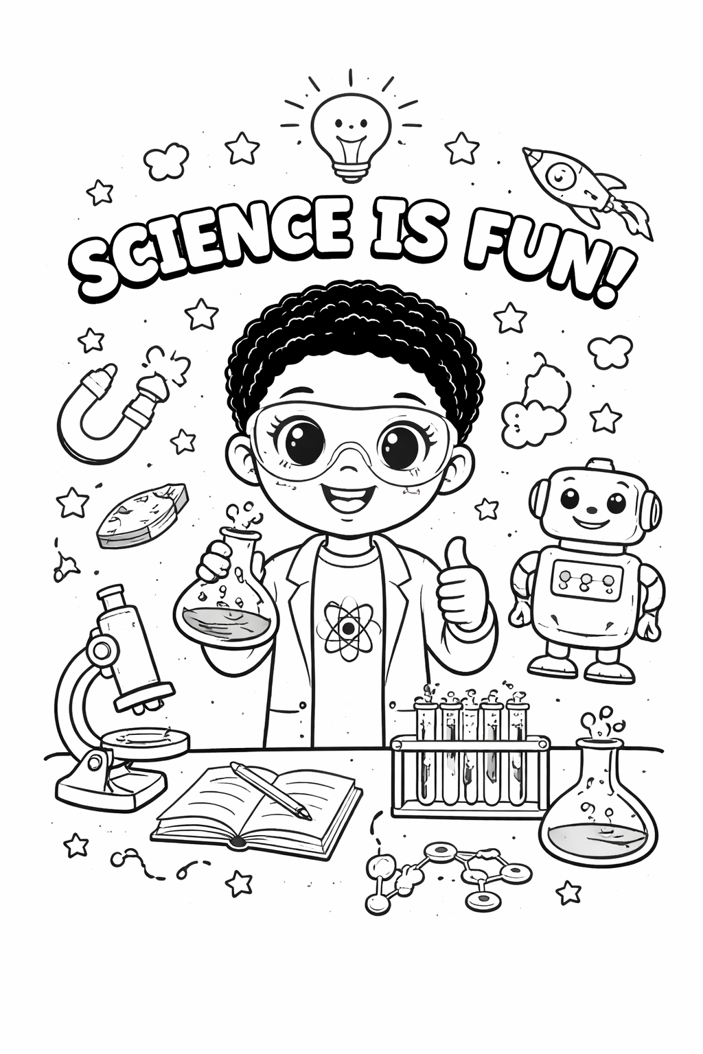 Little Leaders Coloring Book — Positive Affirmation & Black History Kids Activity Book