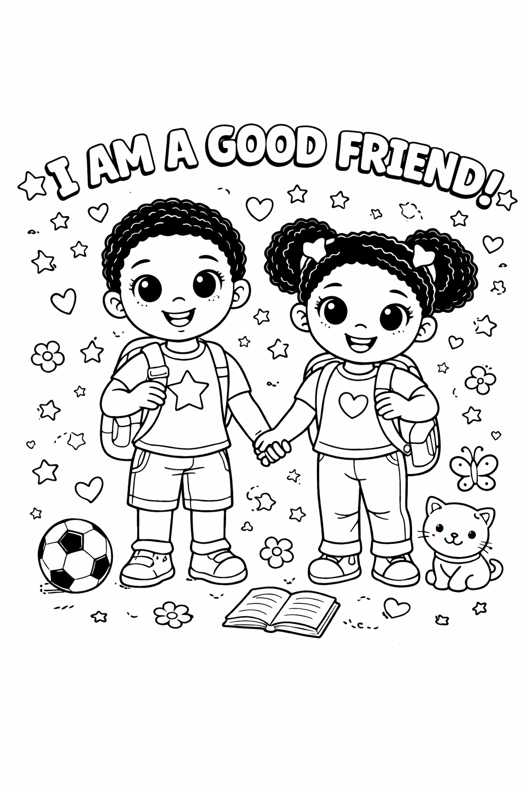 Little Leaders Coloring Book — Positive Affirmation & Black History Kids Activity Book